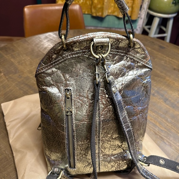 Patricia Nash Bags Patricia Nash Metallic Leather Backpack Poshmark